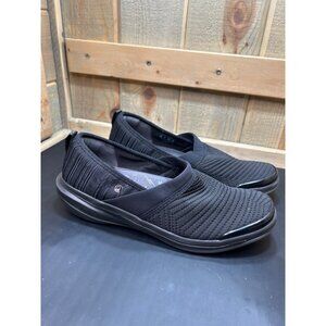 Bzees Womens Black Slip-On Comfort Shoes Size 9